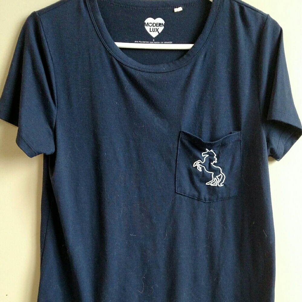 Unicorn pocket T